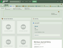 Tablet Screenshot of jlover.deviantart.com