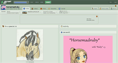 Desktop Screenshot of horsemadruby.deviantart.com