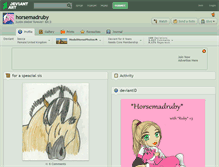 Tablet Screenshot of horsemadruby.deviantart.com
