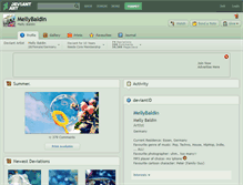 Tablet Screenshot of mellybaldin.deviantart.com