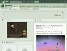 Tablet Screenshot of gusdefrog.deviantart.com