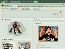 Tablet Screenshot of devorer.deviantart.com