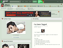 Tablet Screenshot of alfieanz.deviantart.com