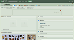 Desktop Screenshot of deltahusky.deviantart.com