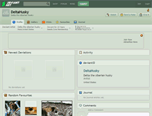 Tablet Screenshot of deltahusky.deviantart.com