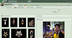 Desktop Screenshot of cosmicfolklore.deviantart.com