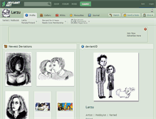 Tablet Screenshot of larzu.deviantart.com