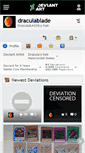 Mobile Screenshot of draculablade.deviantart.com
