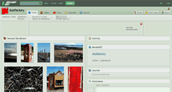 Desktop Screenshot of dustfactory.deviantart.com