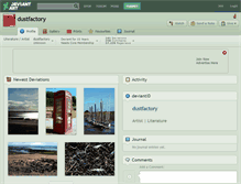Tablet Screenshot of dustfactory.deviantart.com
