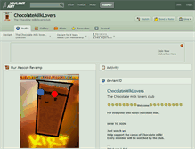 Tablet Screenshot of chocolatemilklovers.deviantart.com
