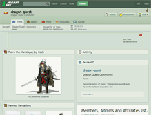 Tablet Screenshot of dragon-quest.deviantart.com