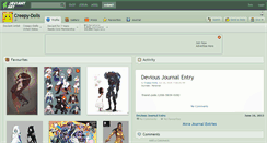 Desktop Screenshot of creepy-dolls.deviantart.com