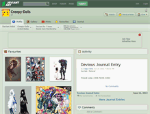 Tablet Screenshot of creepy-dolls.deviantart.com