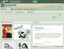 Tablet Screenshot of demonoid-knight.deviantart.com