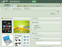 Tablet Screenshot of iconhive.deviantart.com