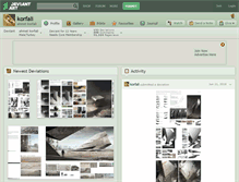 Tablet Screenshot of korfali.deviantart.com