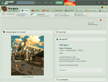 Tablet Screenshot of hira-geco.deviantart.com