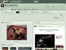 Tablet Screenshot of dark-vampire-rose.deviantart.com