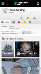 Mobile Screenshot of i-love-to-sing.deviantart.com