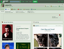 Tablet Screenshot of leppardra.deviantart.com