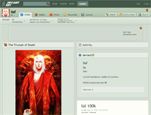 Tablet Screenshot of liaf.deviantart.com