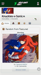 Mobile Screenshot of knuckles-x-sonic.deviantart.com