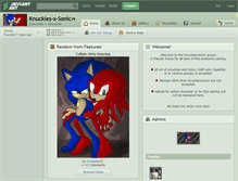 Tablet Screenshot of knuckles-x-sonic.deviantart.com