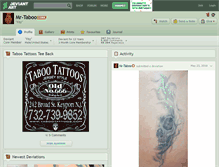 Tablet Screenshot of mr-taboo.deviantart.com