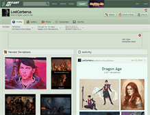 Tablet Screenshot of lostcerberus.deviantart.com