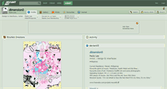 Desktop Screenshot of dimension0.deviantart.com