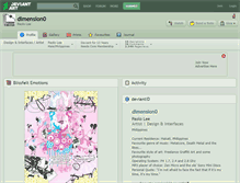 Tablet Screenshot of dimension0.deviantart.com