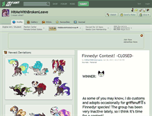 Tablet Screenshot of hitmewithbrokenleave.deviantart.com