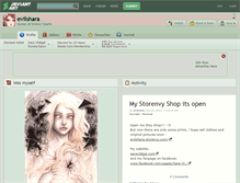 Tablet Screenshot of evilshara.deviantart.com