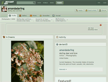 Tablet Screenshot of amandadarling.deviantart.com