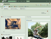 Tablet Screenshot of desperation.deviantart.com