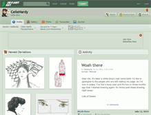 Tablet Screenshot of celiehardy.deviantart.com