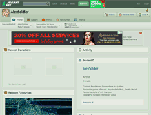 Tablet Screenshot of alexsoldier.deviantart.com