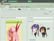 Tablet Screenshot of devianttear.deviantart.com