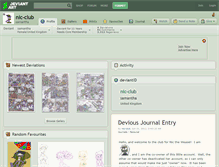Tablet Screenshot of nic-club.deviantart.com