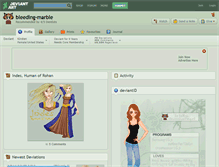 Tablet Screenshot of bleeding-marble.deviantart.com