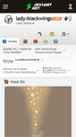 Mobile Screenshot of lady-blackwings.deviantart.com