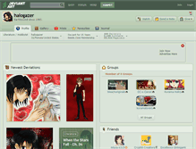 Tablet Screenshot of halogazer.deviantart.com