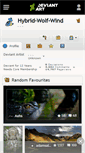Mobile Screenshot of hybrid-wolf-wind.deviantart.com