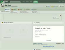 Tablet Screenshot of aka-kami.deviantart.com