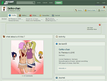 Tablet Screenshot of geiko-chan.deviantart.com