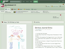 Tablet Screenshot of dawnthebest123.deviantart.com