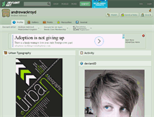 Tablet Screenshot of andrewackroyd.deviantart.com