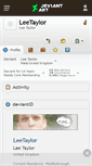 Mobile Screenshot of leetaylor.deviantart.com