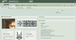 Desktop Screenshot of notruth.deviantart.com